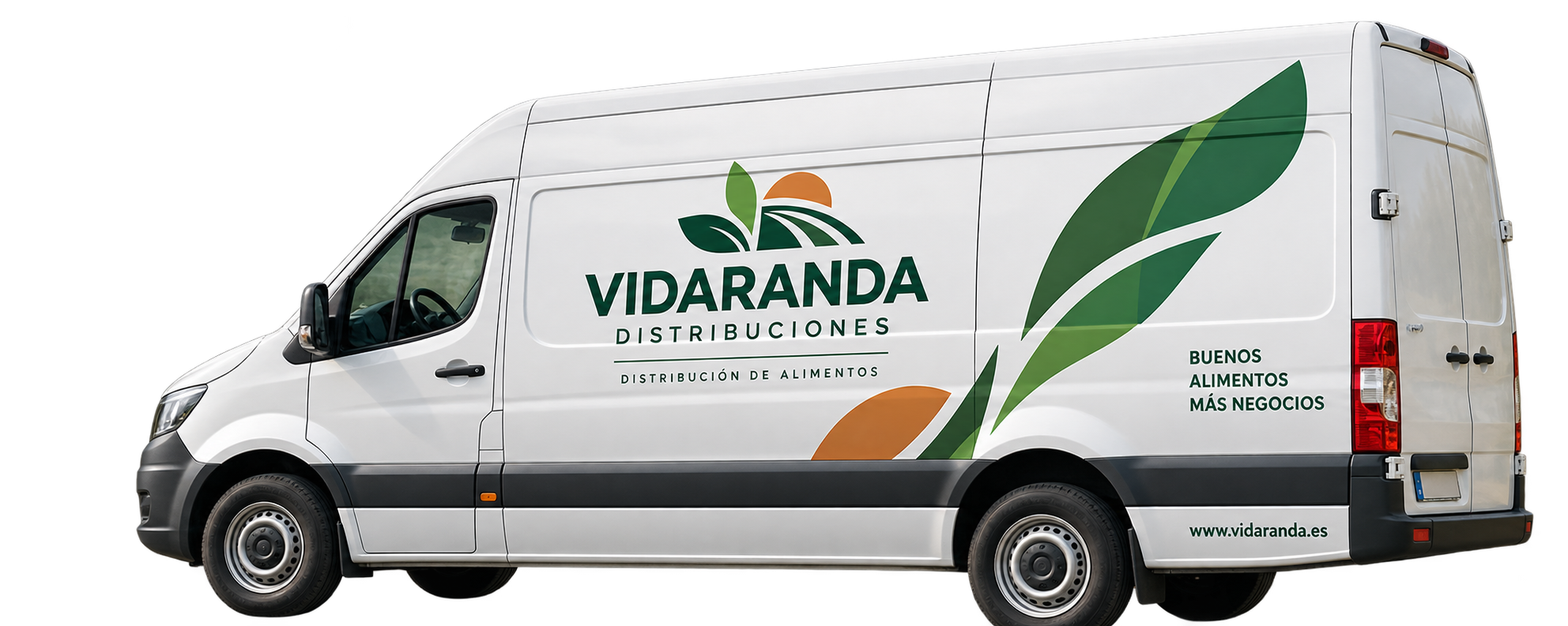 Furgoneta corporativa de Vidaranda Distribuciones